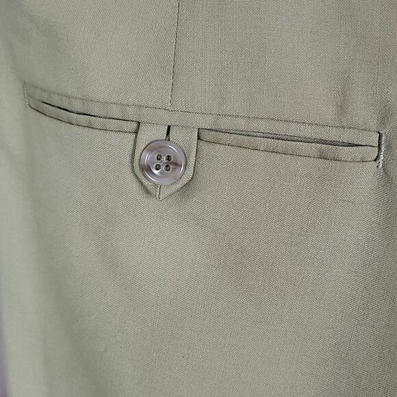 ALEXANDRE LONDON NEW‎ WOOL Khaki Dress Pant… - Picture 4 of 11